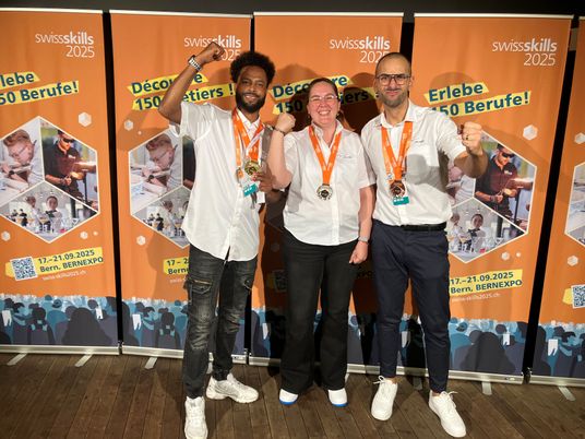 Siegertrio an den SwissSkills 2025